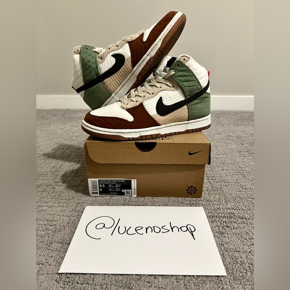 ✅PRE-OWNED✅ Size 9.5 WMNS (8 MENS) Nike Dunk LX Next Nature High Toasty